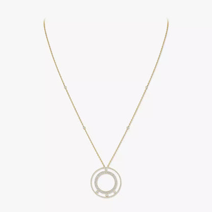 [Angela Jewelry]Move Romane Long Pave_-Set Diamond Necklace