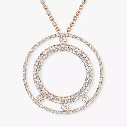 [Angela Jewelry]Move Romane Long Pave_-Set Diamond Necklace