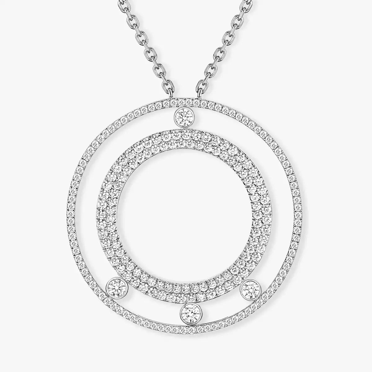 [Angela Jewelry]Move Romane Long Pave_-Set Diamond Necklace