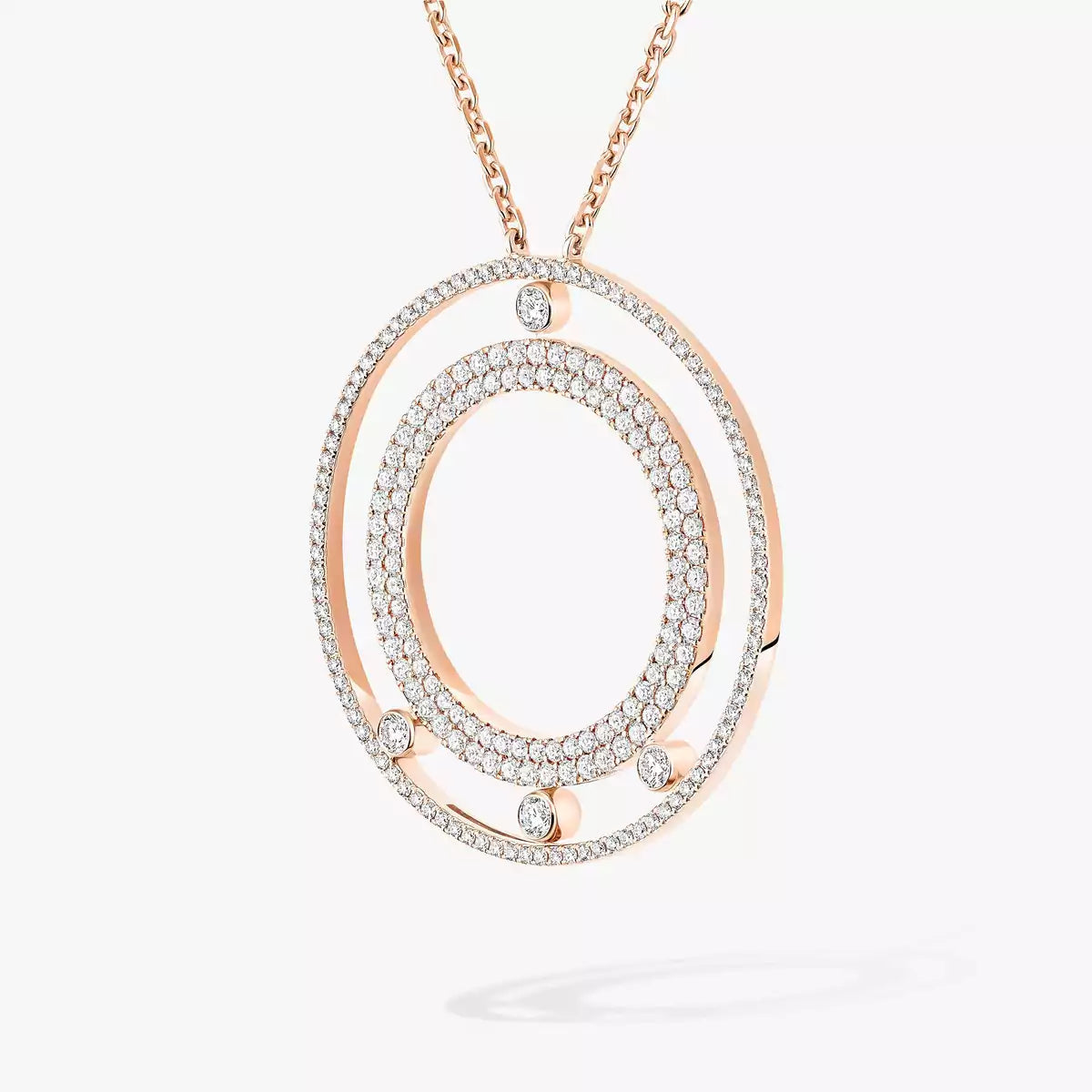 [Angela Jewelry]Move Romane Long Pave_-Set Diamond Necklace