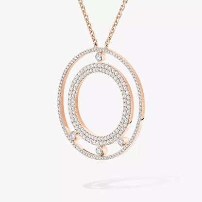 [Angela Jewelry]Move Romane Long Pave_-Set Diamond Necklace