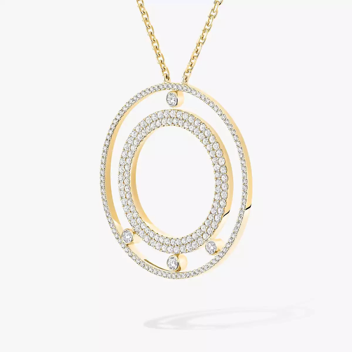 [Angela Jewelry]Move Romane Long Pave_-Set Diamond Necklace