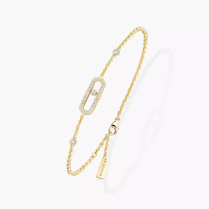 [Angela Jewelry]Move Uno Diamond Bracelet