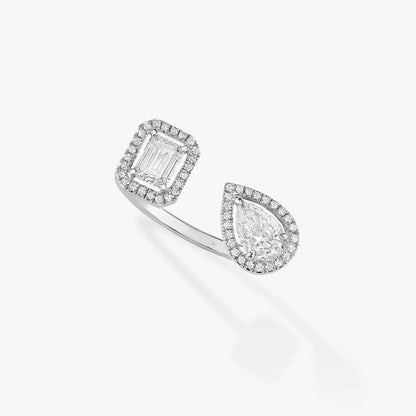 [Angela Jewelry]MY TWIN TOI & MOI SILVER DIAMOND RING