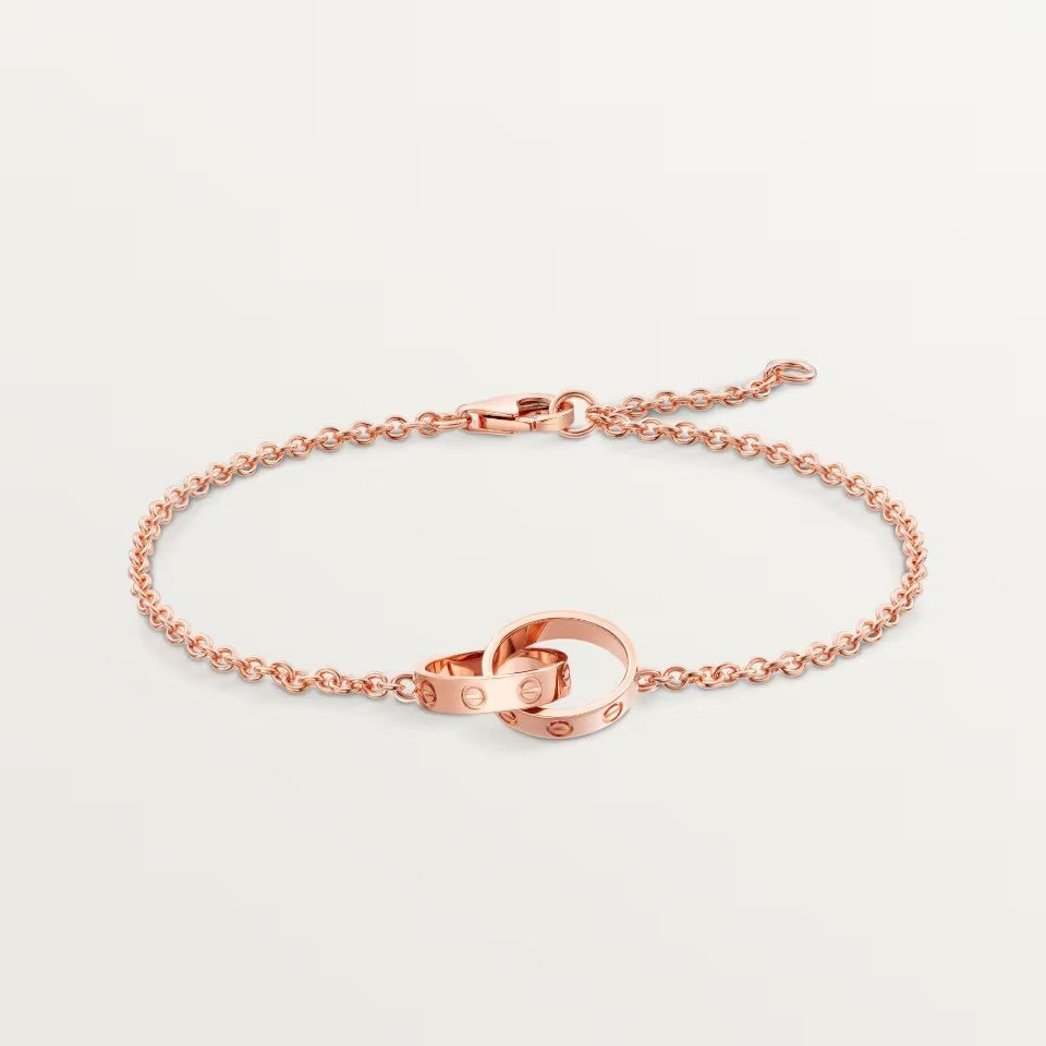 [Angela Jewelry]LOVE BRACELET DOUBLE RING