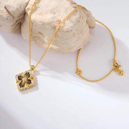 [Angela Jewelry]OPERA TULLE ENAMEL NECKLACE