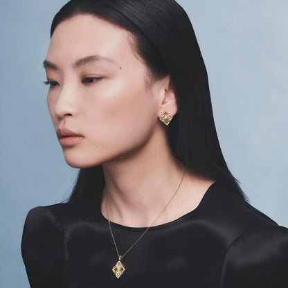 [Angela Jewelry]OPERA TULLE ENAMEL NECKLACE