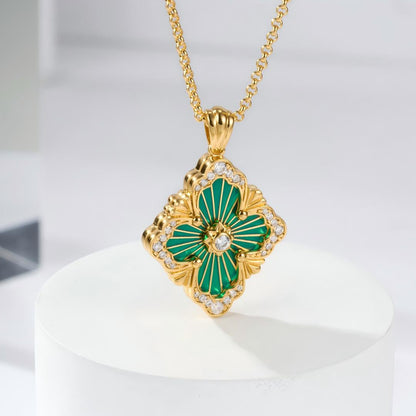 [Angela Jewelry]OPERA TULLE ENAMEL NECKLACE