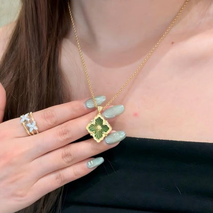 [Angela Jewelry]OPERA TULLE ENAMEL NECKLACE