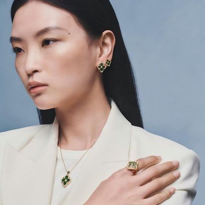 [Angela Jewelry]OPERA TULLE ENAMEL NECKLACE