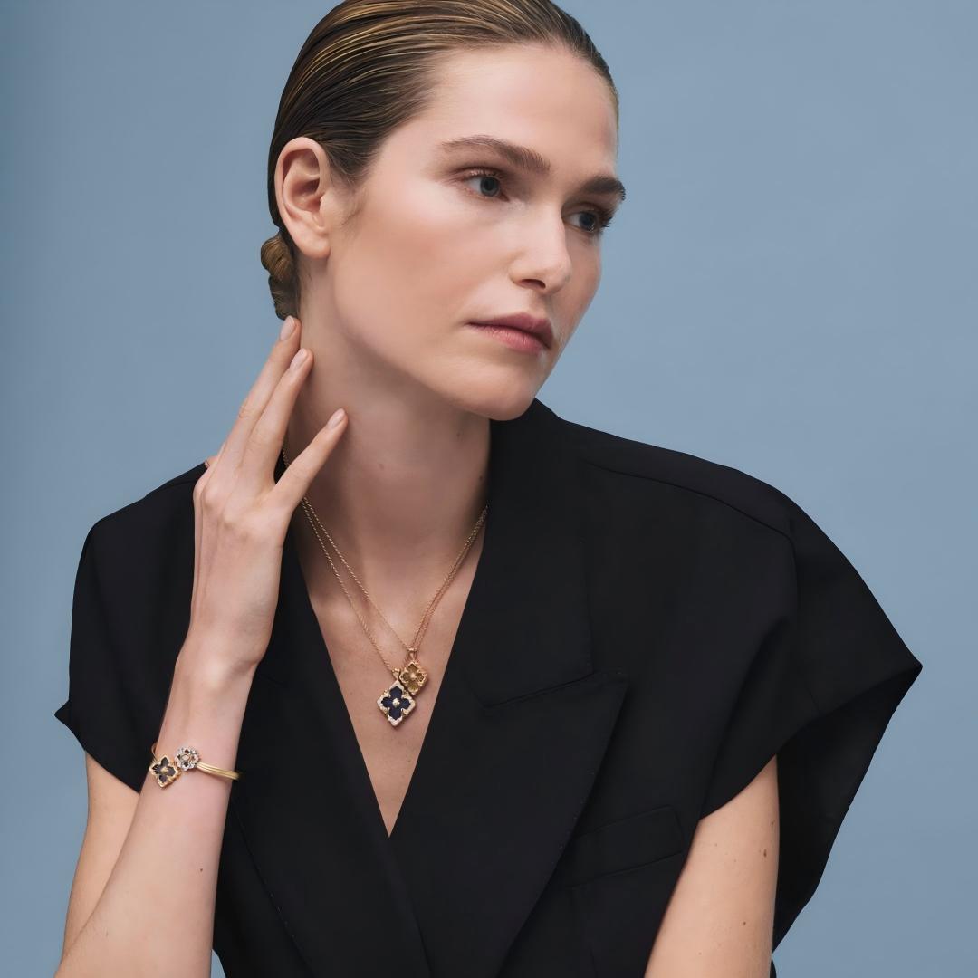 [Angela Jewelry]OPERA TULLE ENAMEL NECKLACE