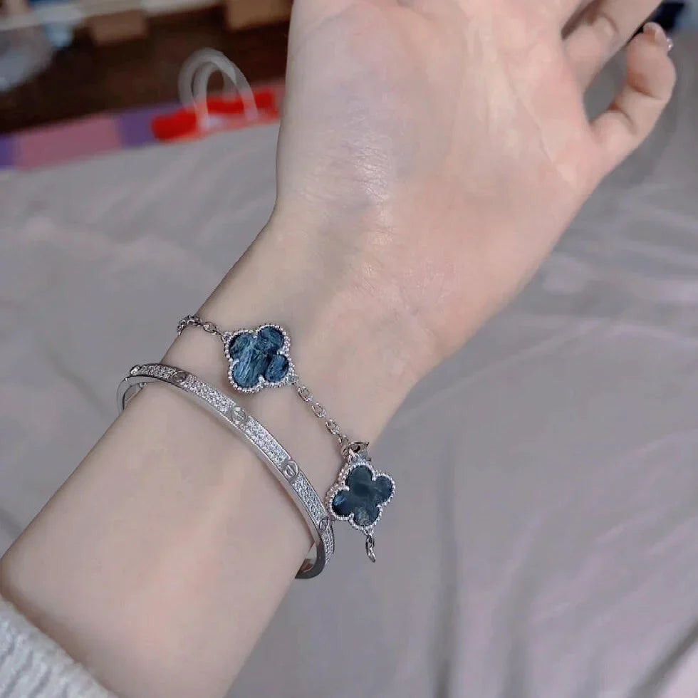 [Angela Jewelry]CLOVER 5 MOTIF PIETERSITE BRACELET COLLECTION