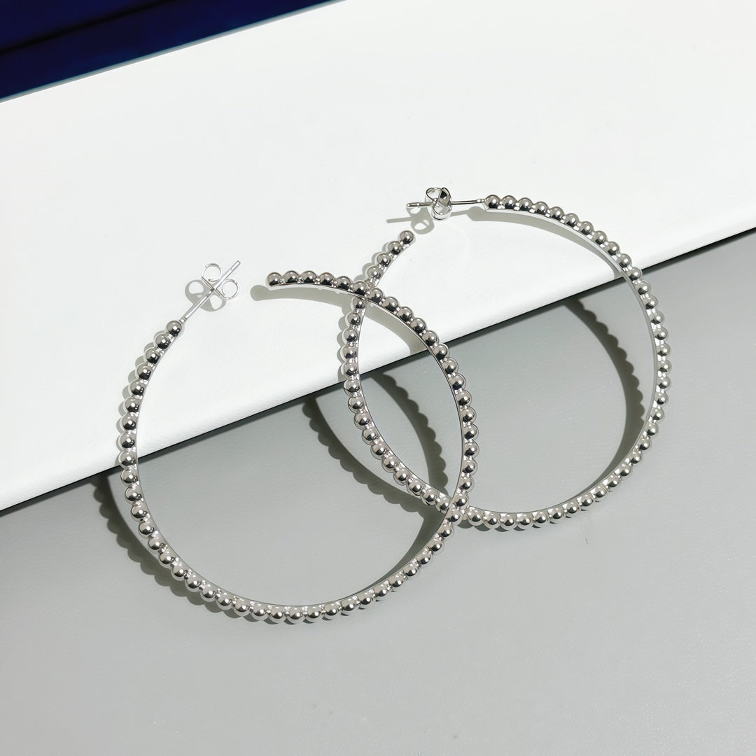 [Angela Jewelry] SMOOTH BEAD STUD EARRINGS