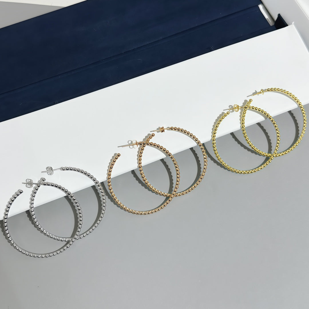 [Angela Jewelry] SMOOTH BEAD STUD EARRINGS