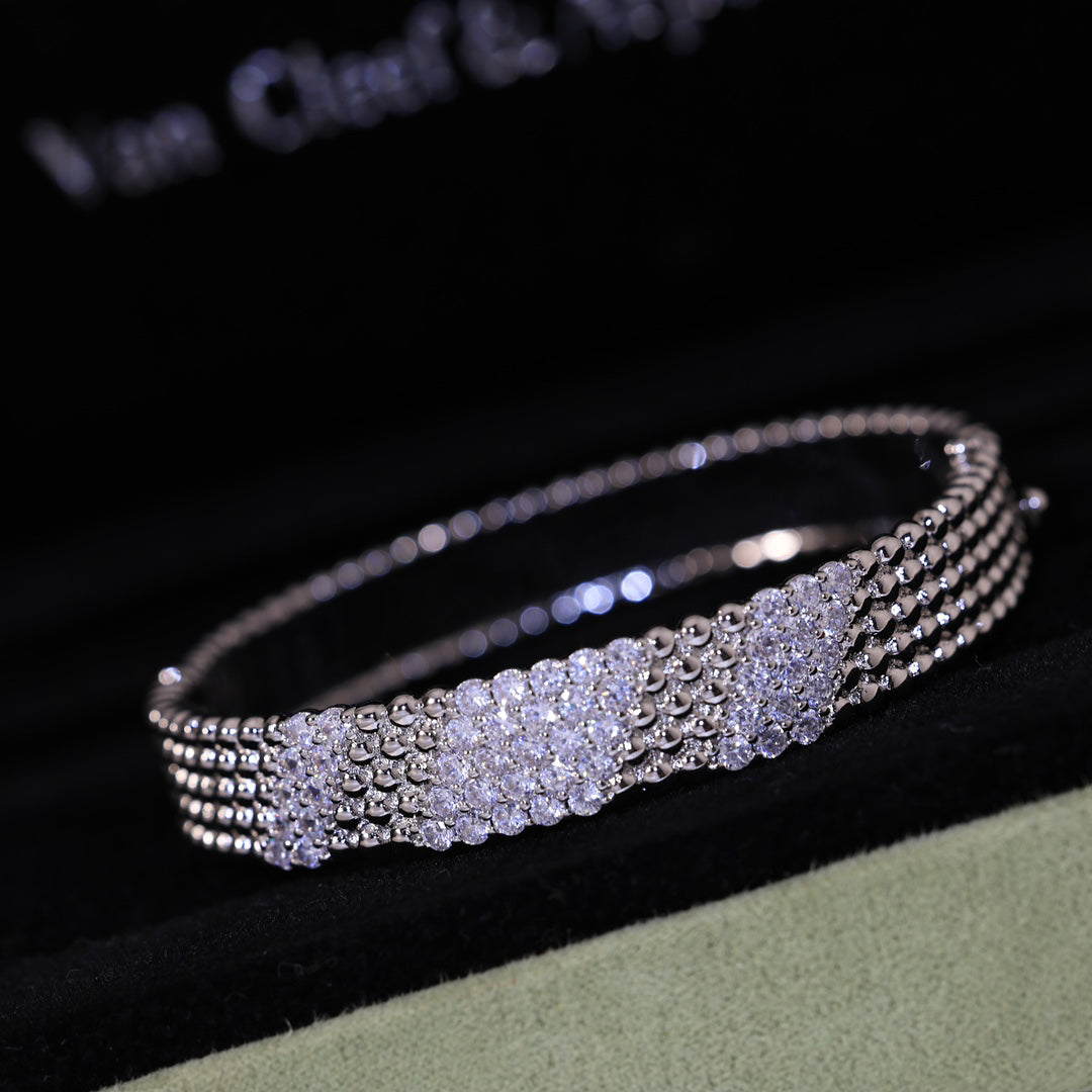 [Angela Jewelry]  FIVE-ROW DIAMOND BRACELET