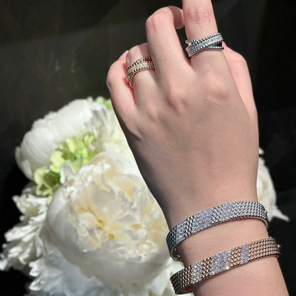 [Angela Jewelry]  FIVE-ROW DIAMOND BRACELET