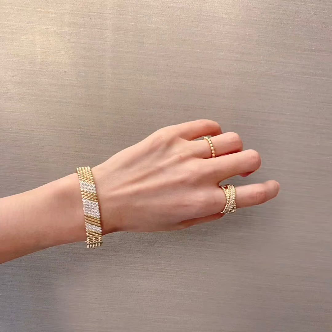[Angela Jewelry]  FIVE-ROW DIAMOND BRACELET