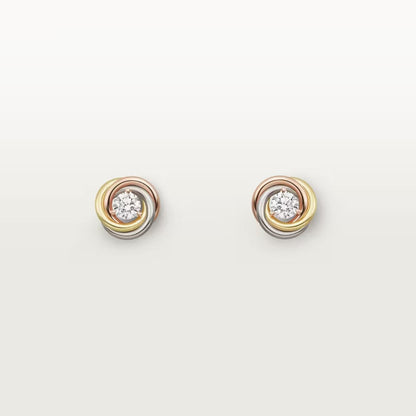 [Angela Jewelry]TRINITY STUD DIAMOND EARRINGS