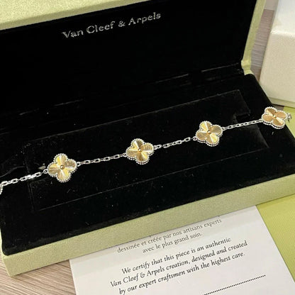 [Angela Jewelry] CLOVER 5 MOTIF LASER BRACELET COLLECTION