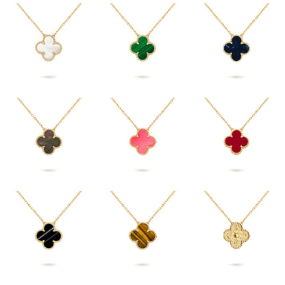 [Angela Jewelry]CLOVER 15MM SINGLE FLOWER NECKLACE COLLECTION