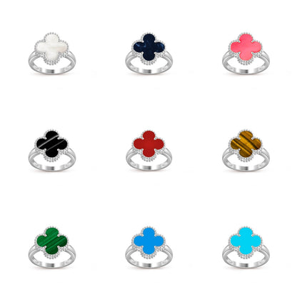 [Angela Jewelry]CLOVER SILVER RING COLLECTION