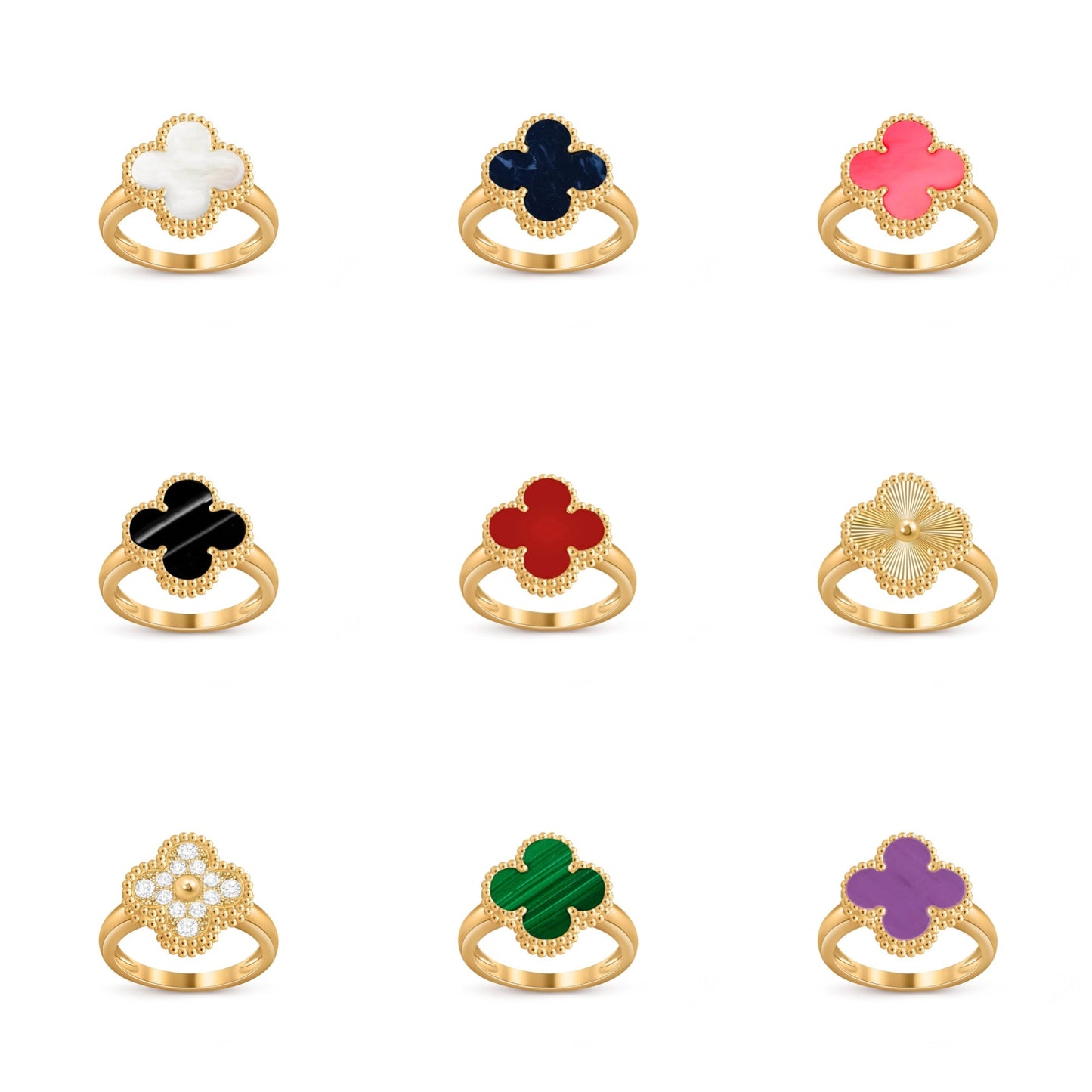 [Angela Jewelry]CLOVER RING GOLD COLLECTION