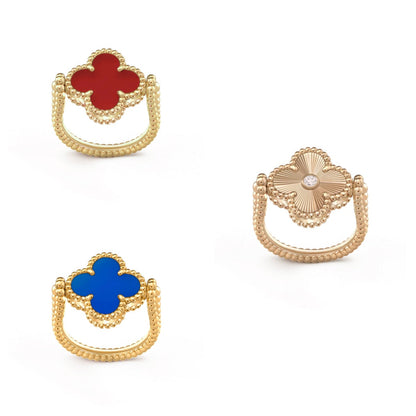 [Angela Jewelry]CLOVER RIVERSIBLE RING GOLD COLLECTION