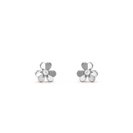 [Angela Jewellery]FRIVOLE MINI SILVER FLOWER EARRINGS