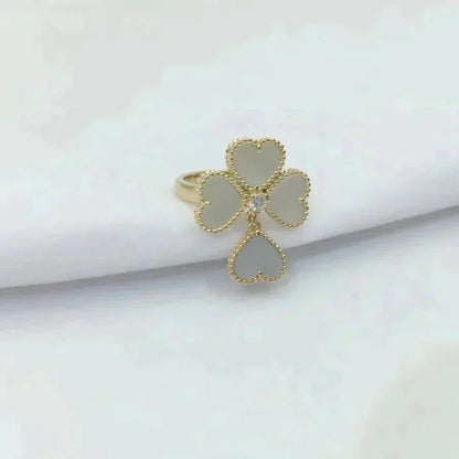 [Angela Jewellery]SWEET CLOVER WHITE MOP RING