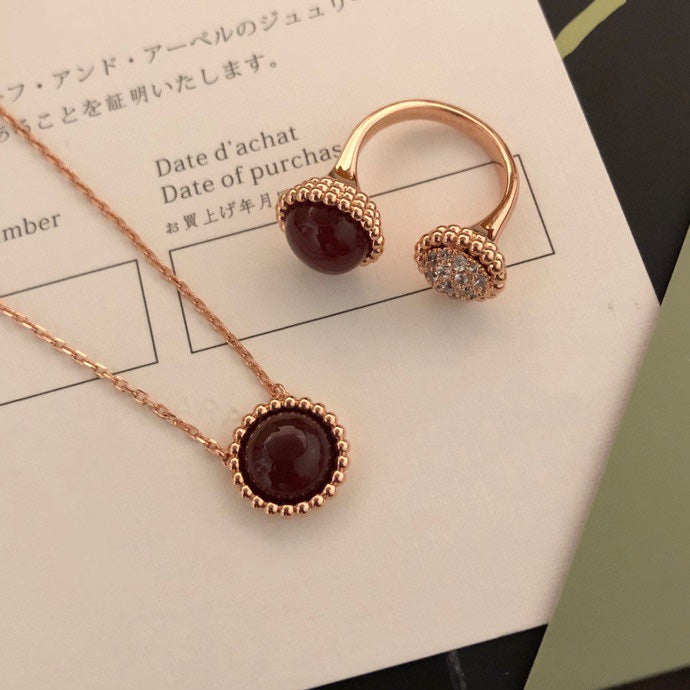 [アンジェラジュエリー]ペルレ クルール ダイヤモンド ローズゴールド ビトウィーン ザ フィンガーリング