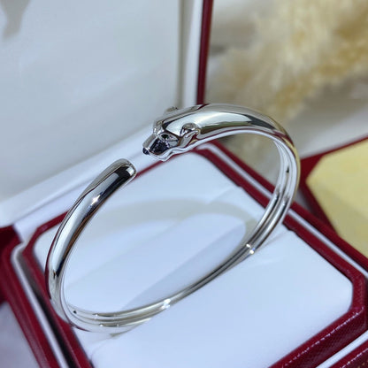 [アンジェラジュエリー]パンテール シルバー オープンブレスレット