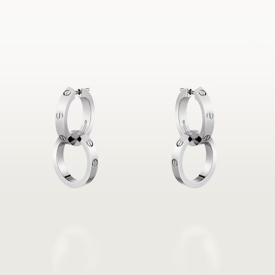 [Angela Jewelry]LOVE 3.3MM DANGLE EARRINGS