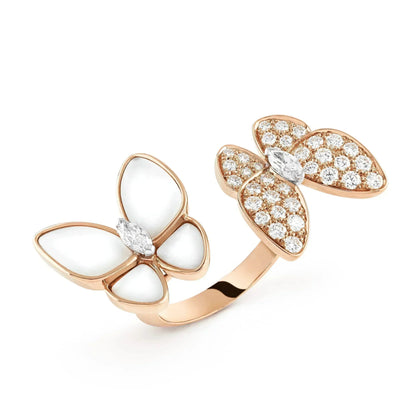 [Angela Schmuck]Zwillings-Schmetterlings-Diamant-Mopsring